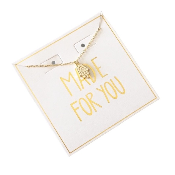 new Pave CZ Cubic Zirconia Hamsa Necklace ❃ 14KT Gold Plated Sterling Silver ❃ - Picture 6 of 15